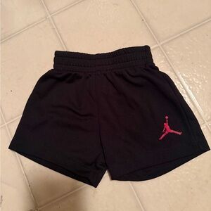 Jordan Kids Black Shorts with Red Jumpman